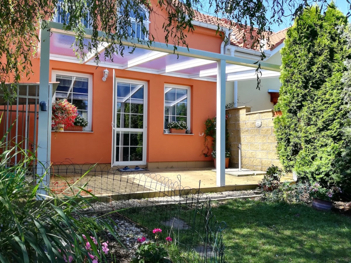 Hliníková pergola bílá RAL 9010 500 x 300 cm provedení ECO